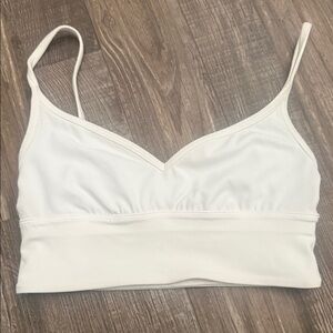 Lululemon White Sports Bra Size 4
